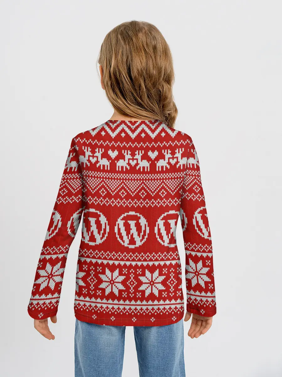 Детский лонгслив / Вязаный рисунок