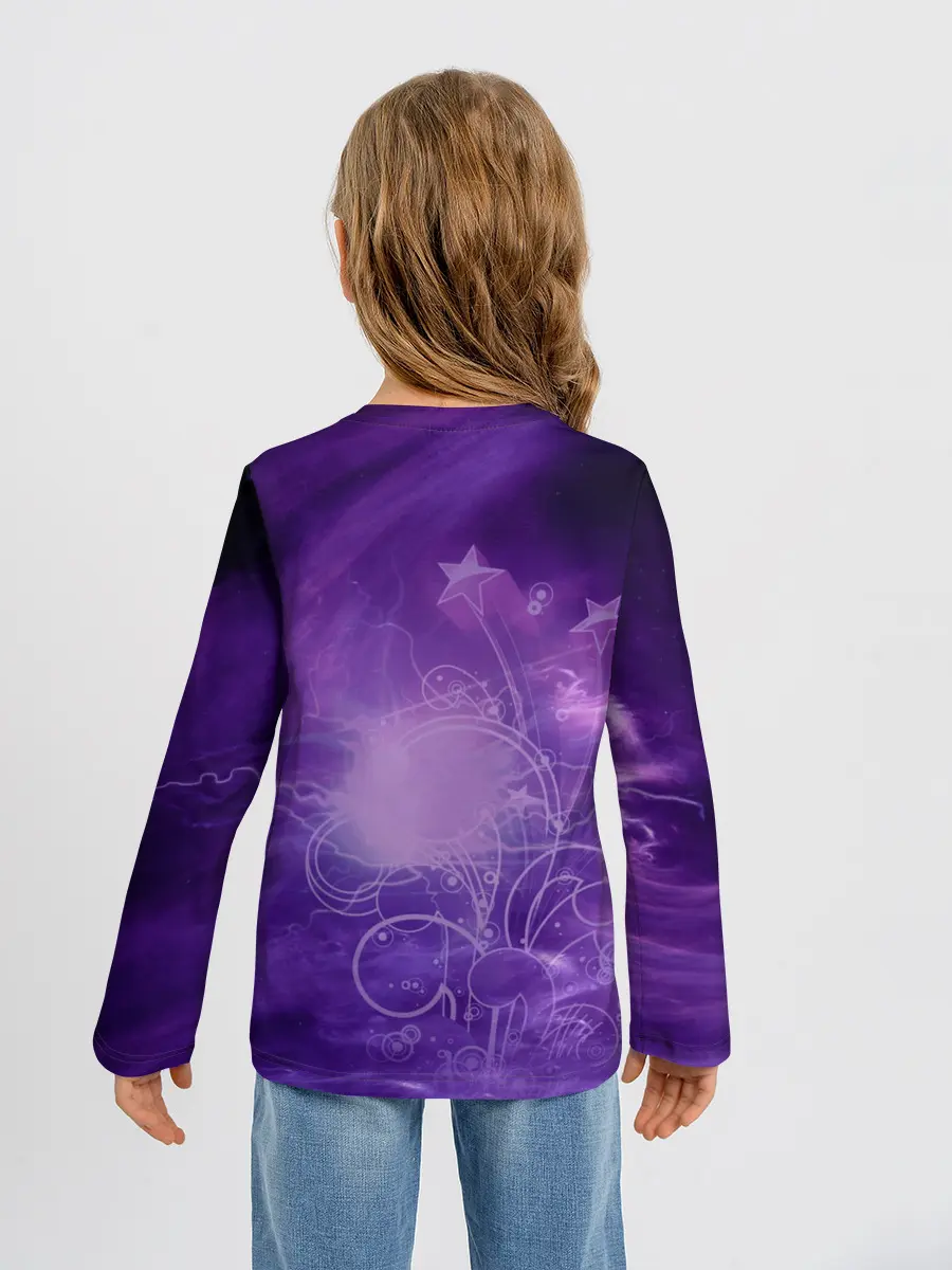 Детский лонгслив / Кэ Цин в сиреневом тумане