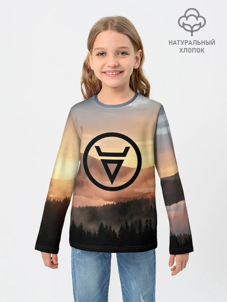 Детский лонгслив / ВЕЛЕС | РУНЫ | RUNES