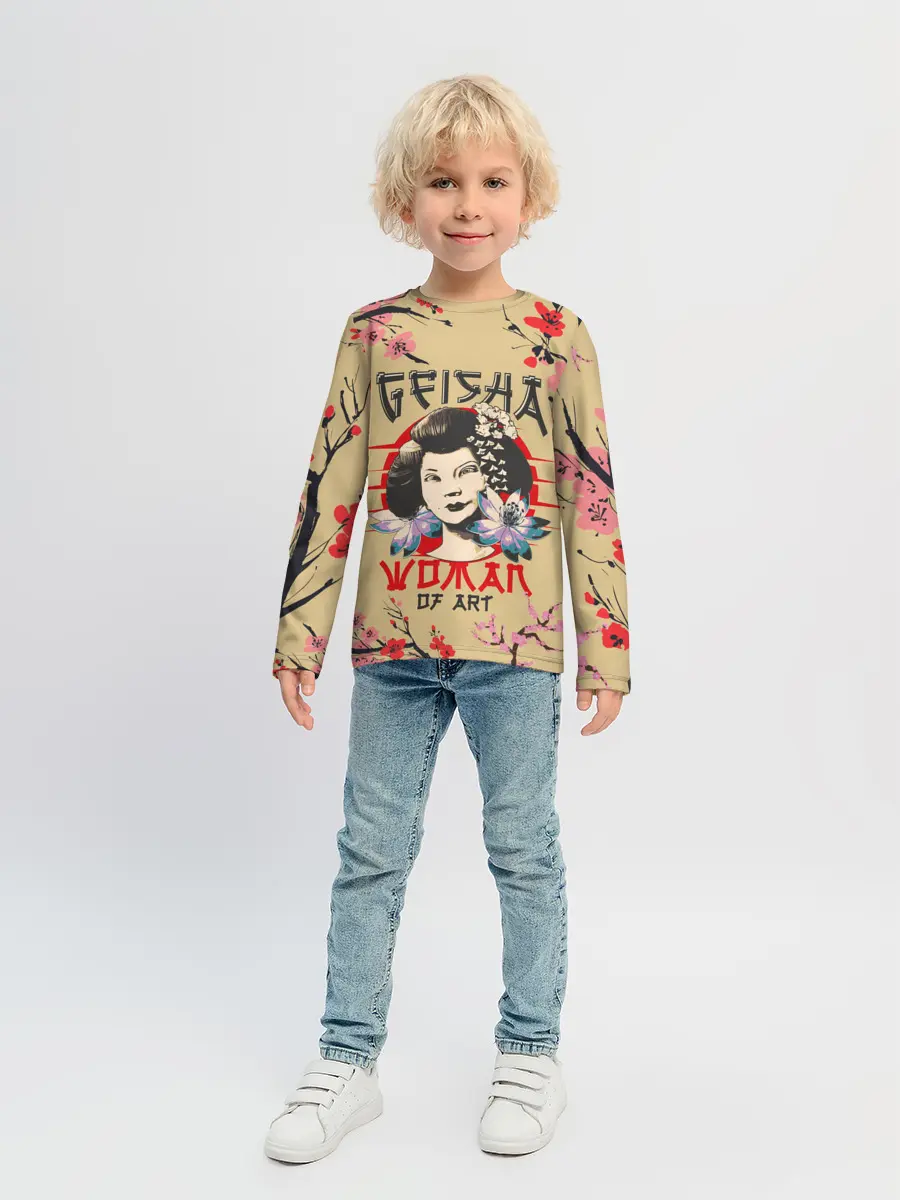 Детский лонгслив / Гейша | Geisha