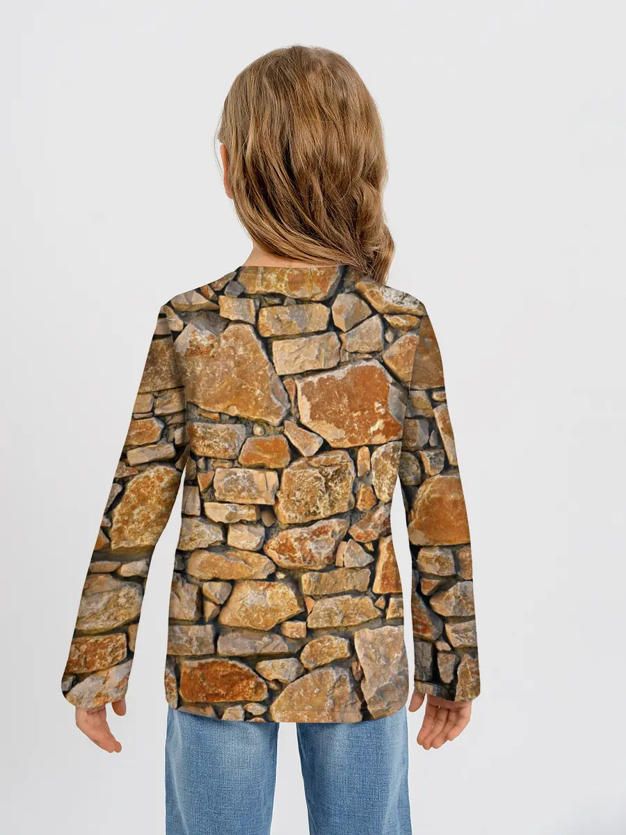 Детский лонгслив / Каменная стена