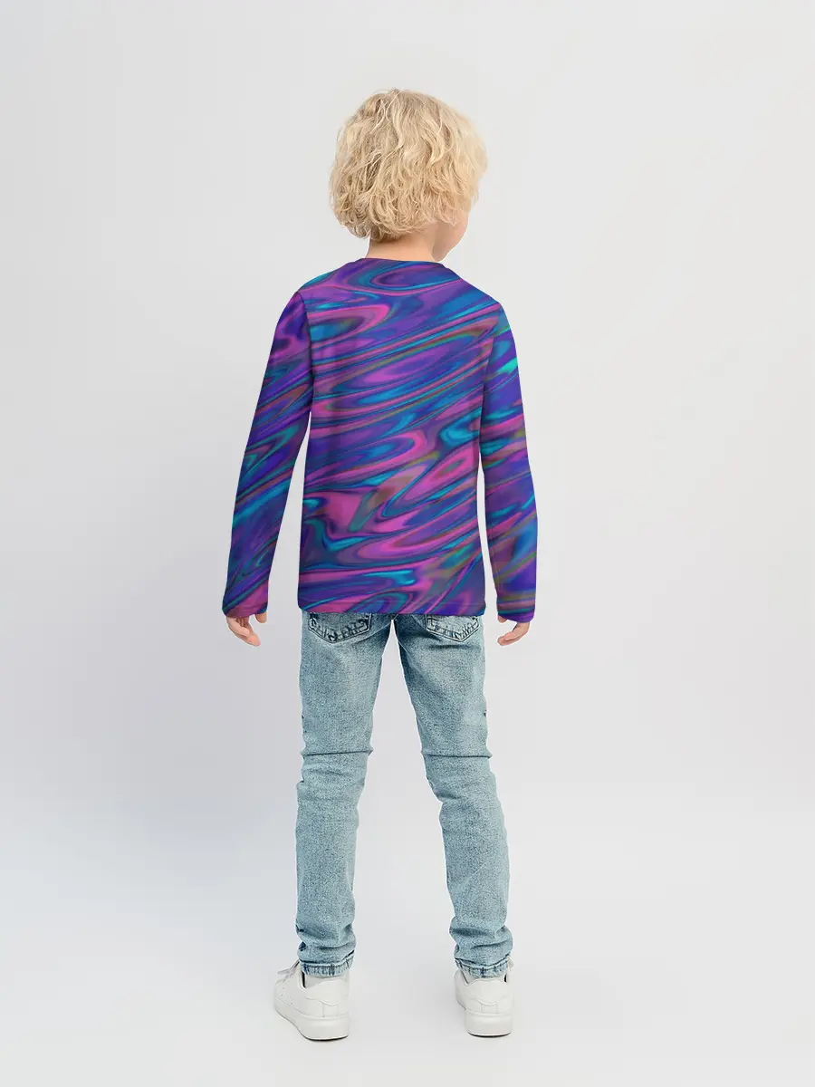 Детский лонгслив / Glitch EFFECT