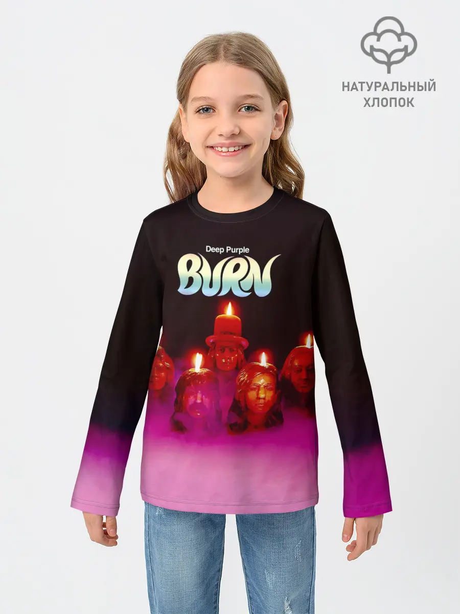 Детский лонгслив / Deep Purple - Burn