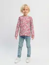 Детский лонгслив / Нежно коралловые розы