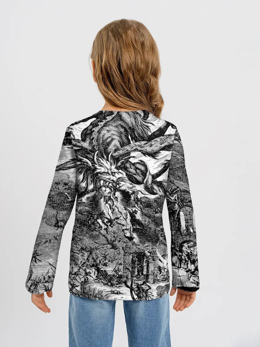 Детский лонгслив / Демонический хаос