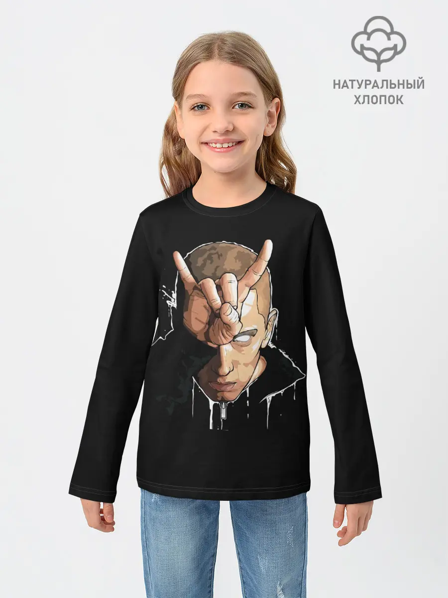 Детский лонгслив / Blind Eminem