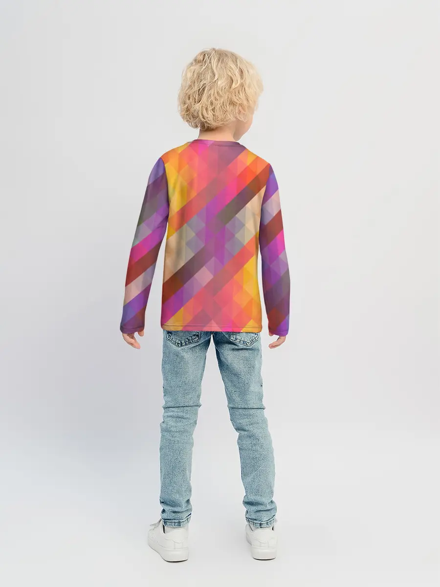 Детский лонгслив / vivid gradient