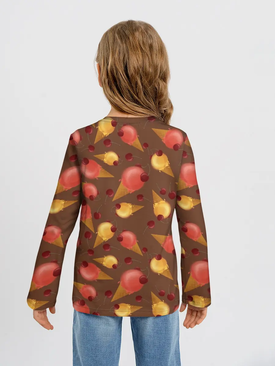 Детский лонгслив / Сладкое мороженое