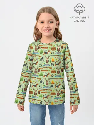 Детский лонгслив / Охота