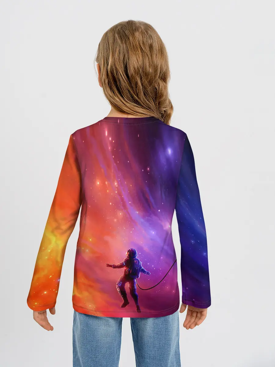 Детский лонгслив / Space X
