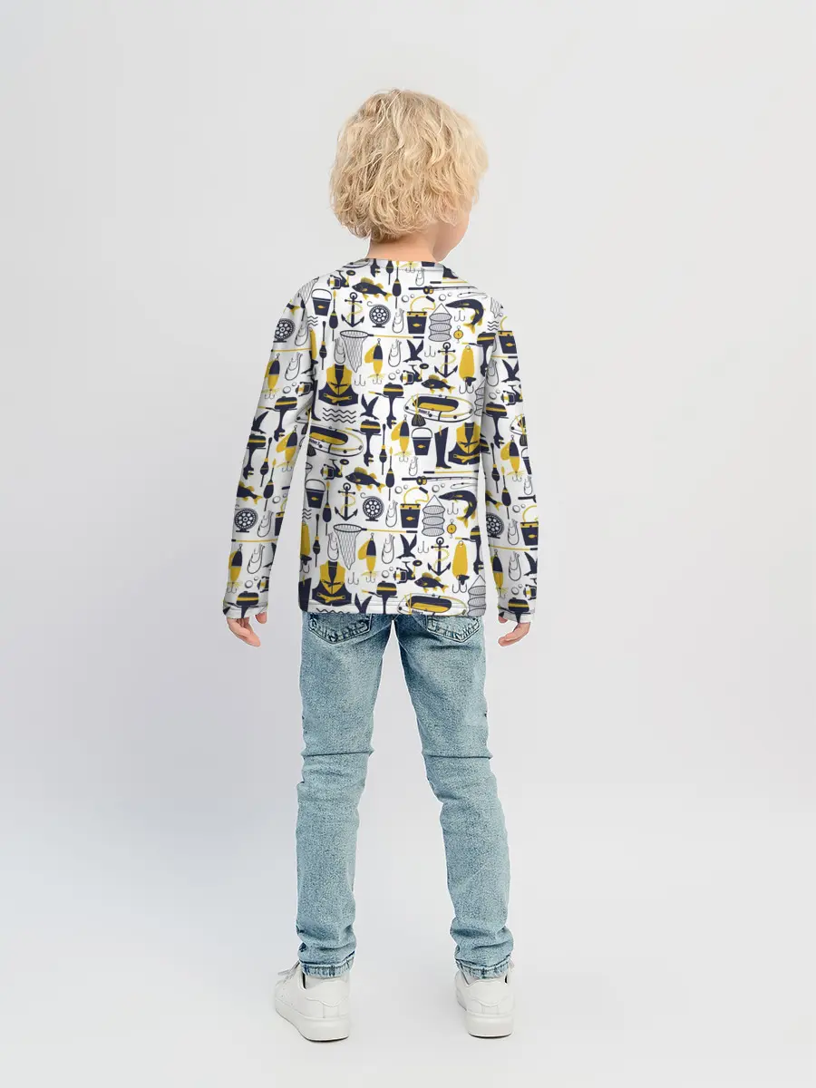 Детский лонгслив / Рыбалка