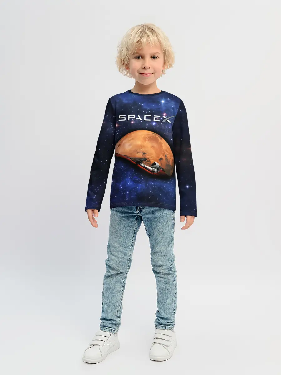 Детский лонгслив / Space X