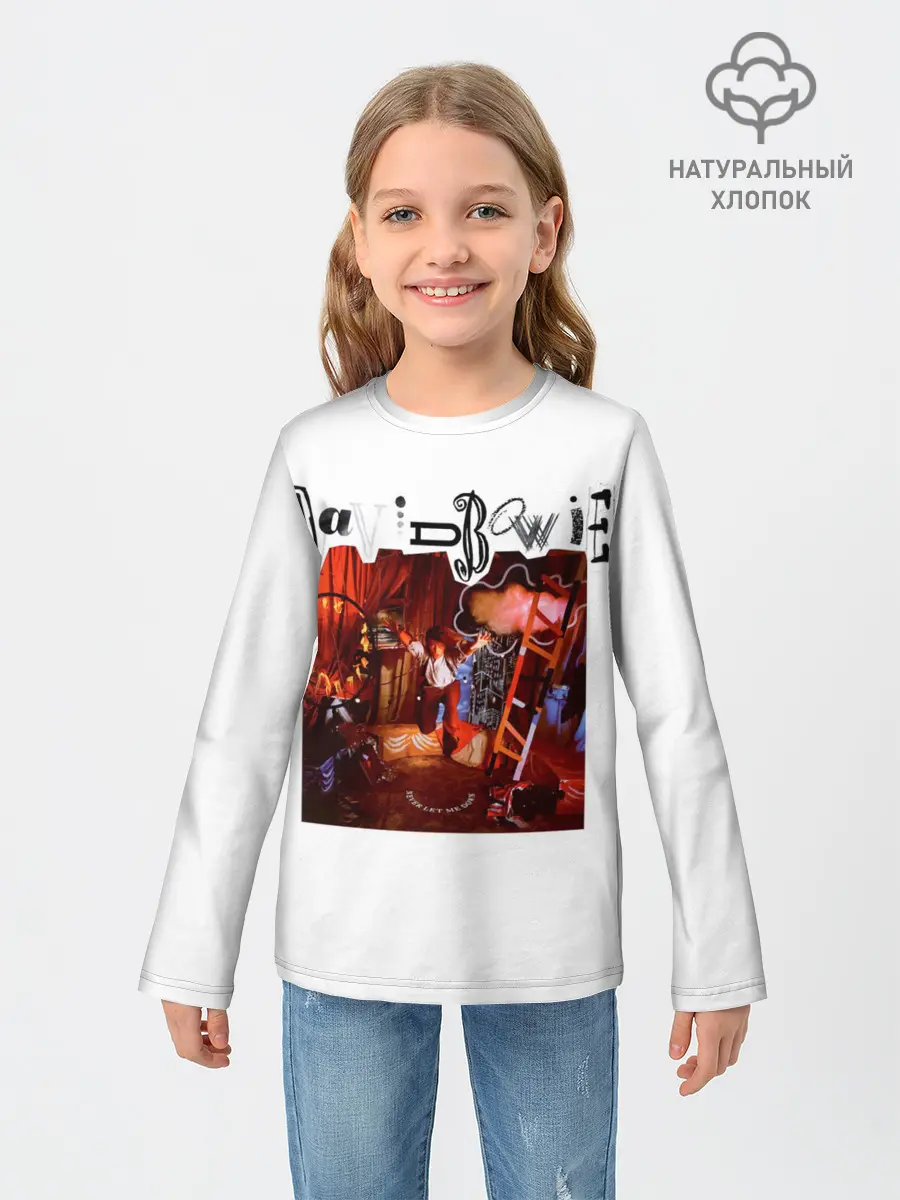 Детский лонгслив / Never Let Me Down - David Bowie
