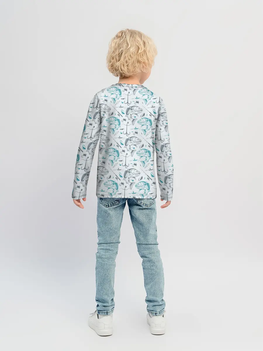 Детский лонгслив / Рыбалка