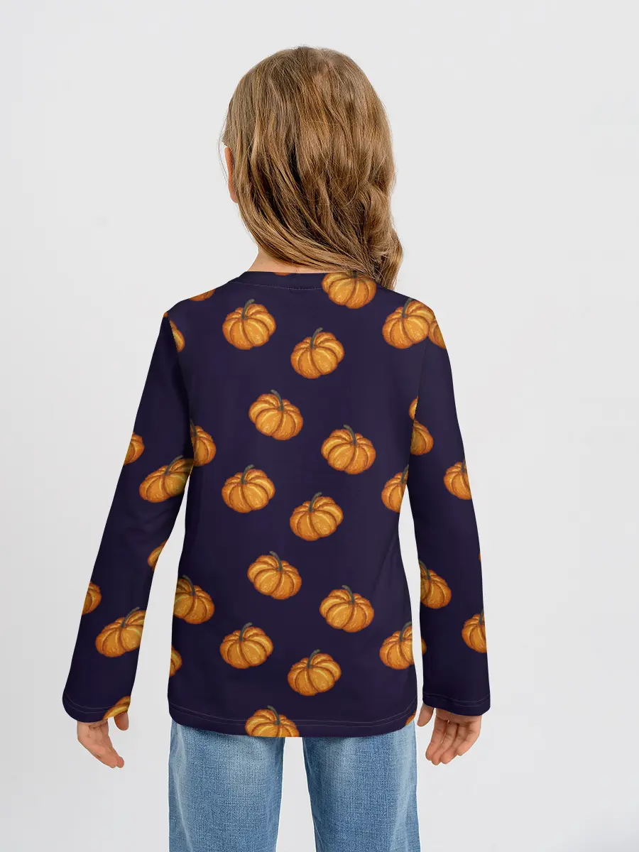 Детский лонгслив / Тыквенный