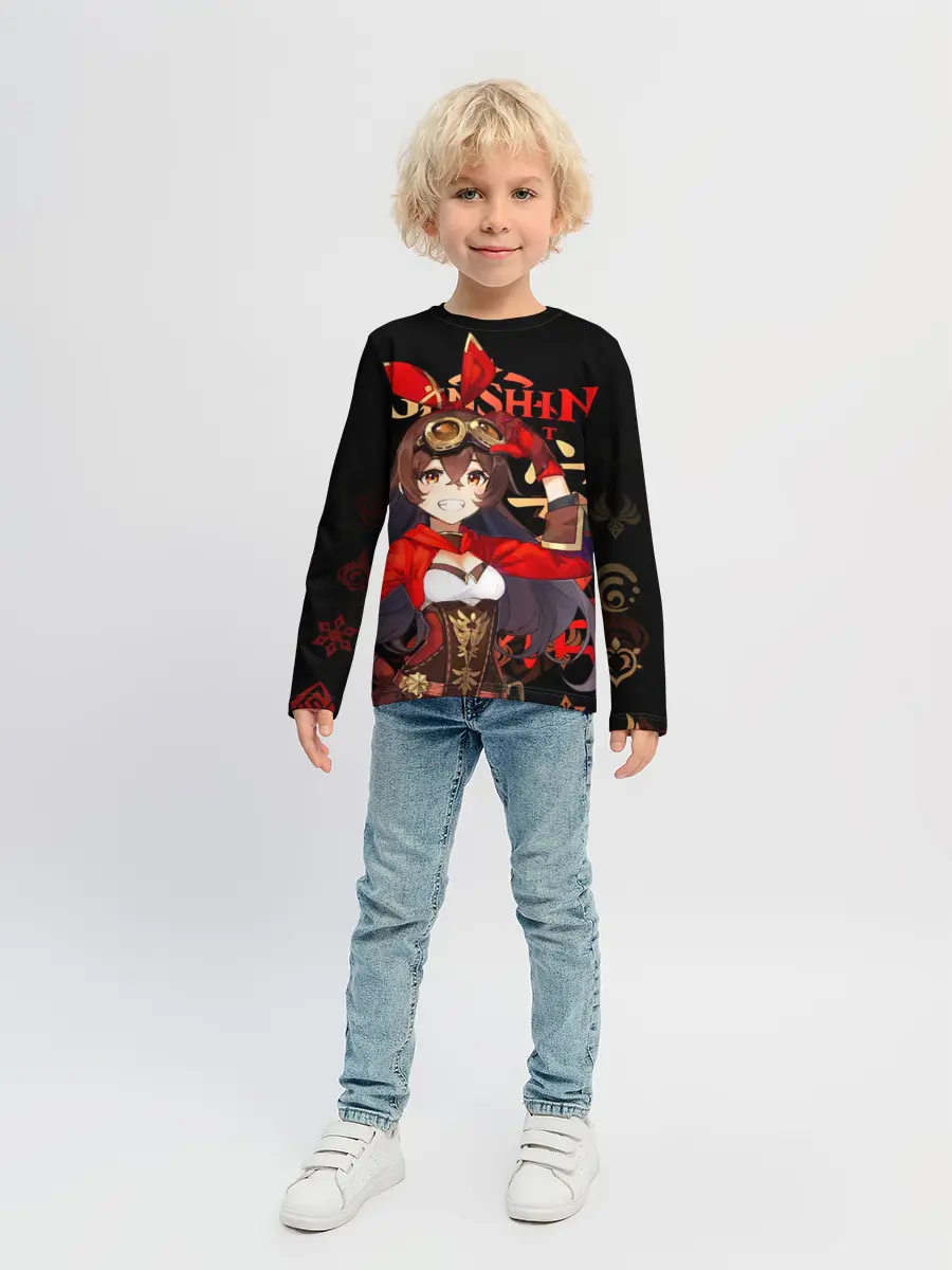 Детский лонгслив / Эмбер / Genshin Impact