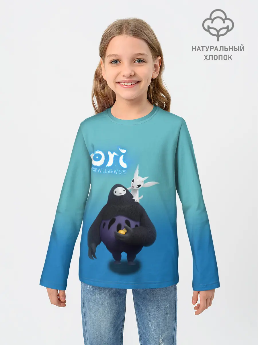 Детский лонгслив / Naru и Ori | Нару and Ori