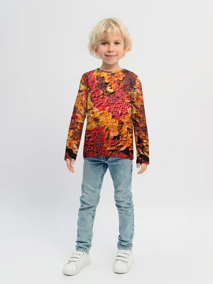 Детский лонгслив / Живопись коррозии металла