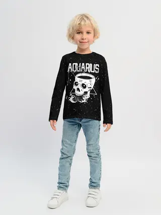 Детский лонгслив / Dark Aquarius