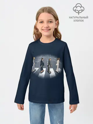 Детский лонгслив / Битлы на переходе