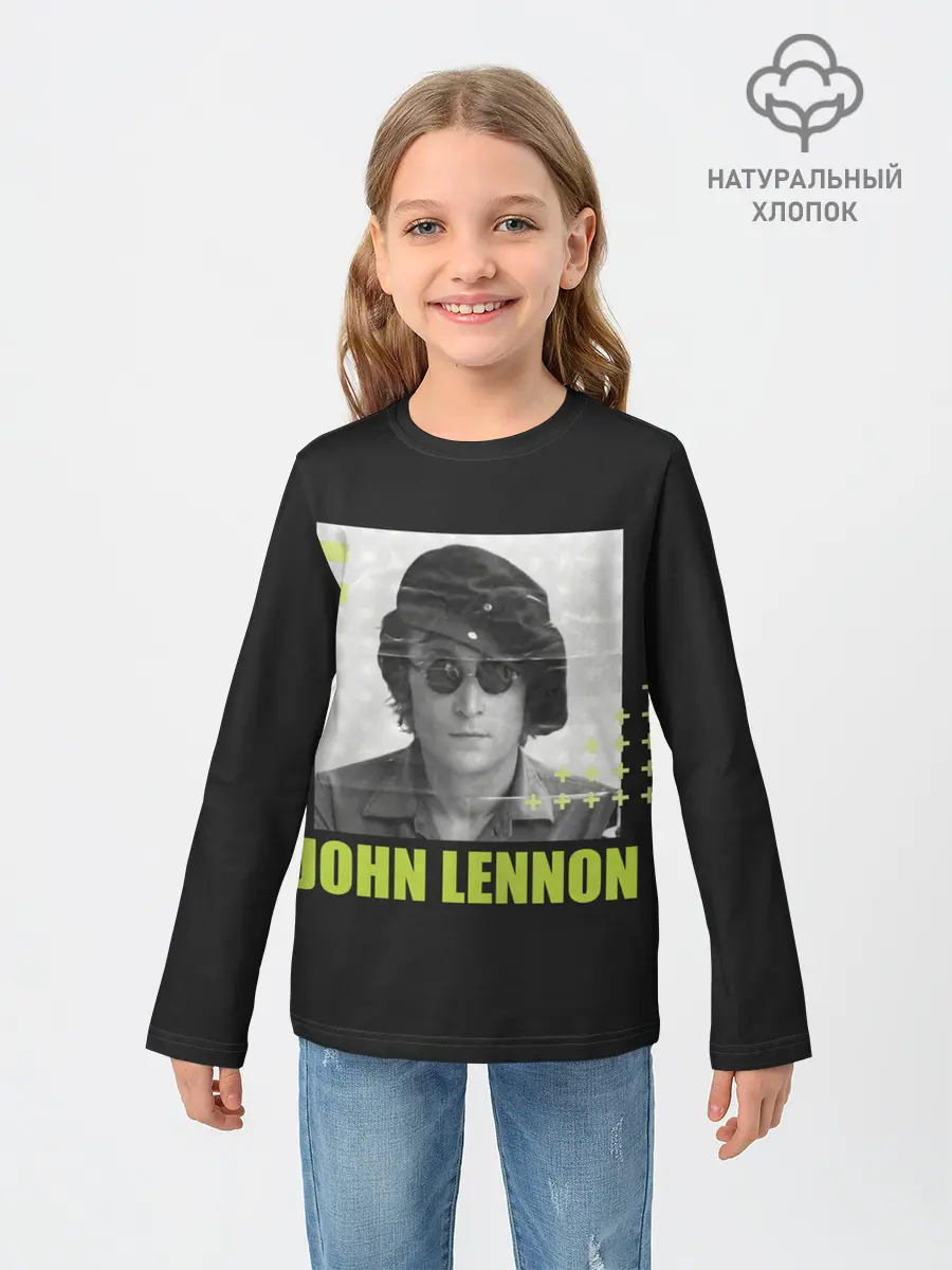 Детский лонгслив / Стильный Ленон