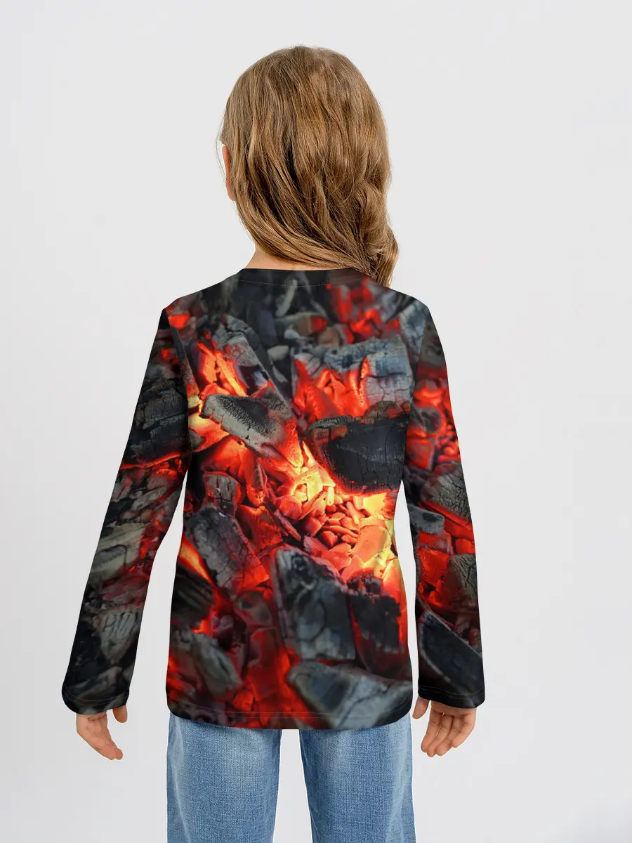 Детский лонгслив / Древесные угли