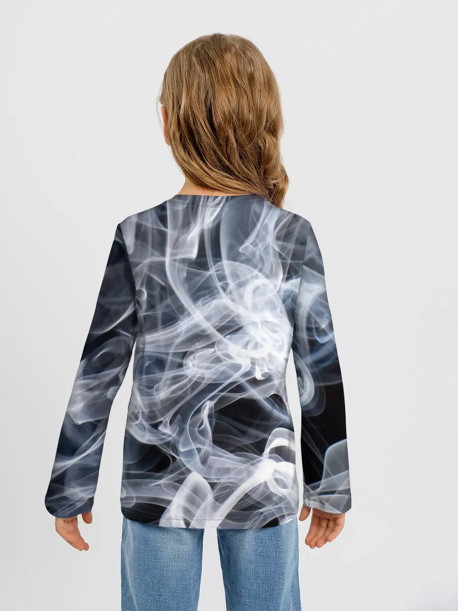 Детский лонгслив / Графика дыма