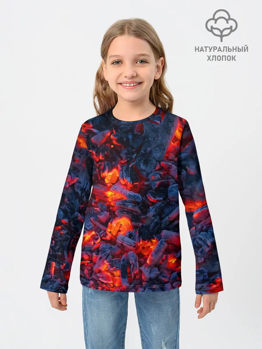 Детский лонгслив / Магия углей