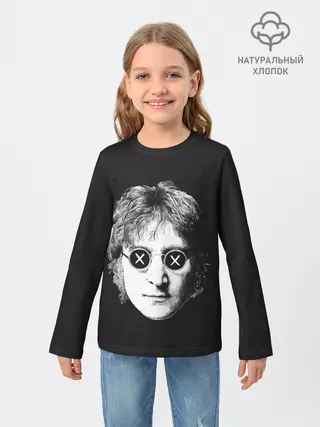Детский лонгслив / Ленон в очках