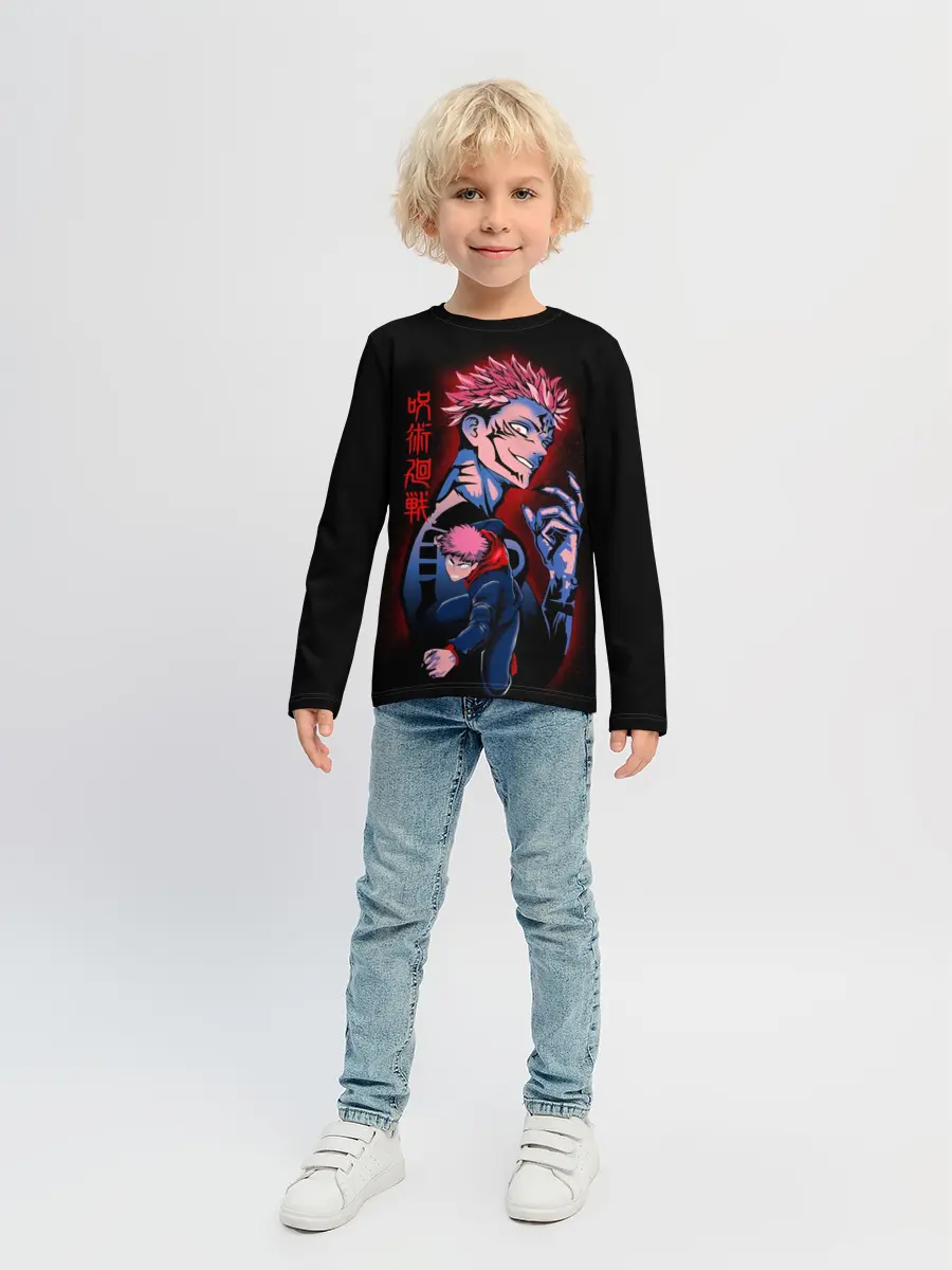 Детский лонгслив / Магическая битва, Сукуна и Итадори