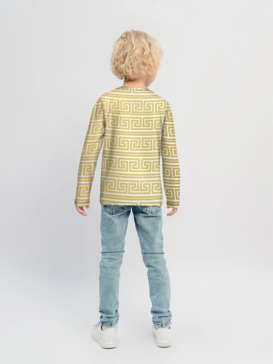 Детский лонгслив / Орнамент древней Греции