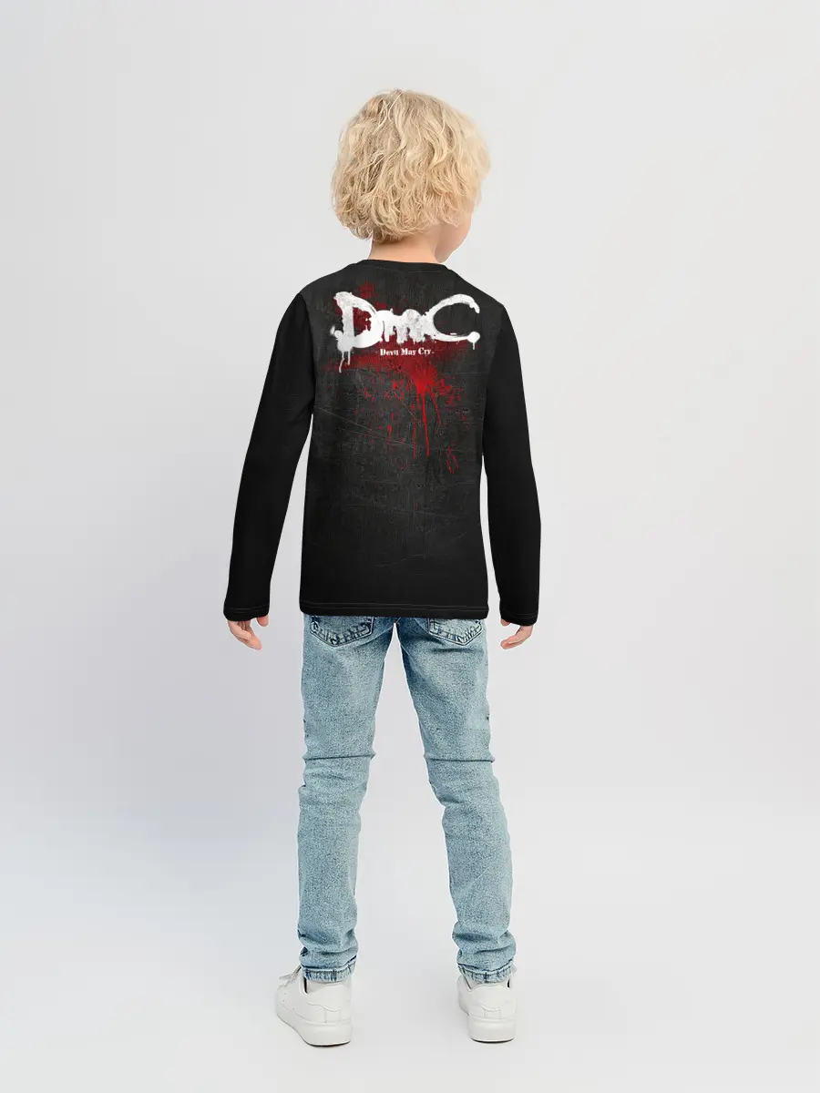 Детский лонгслив / Black Dante