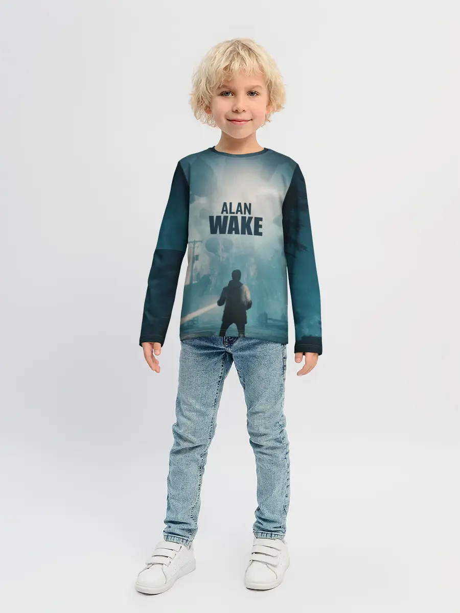 Детский лонгслив / Алан Уэйк арт