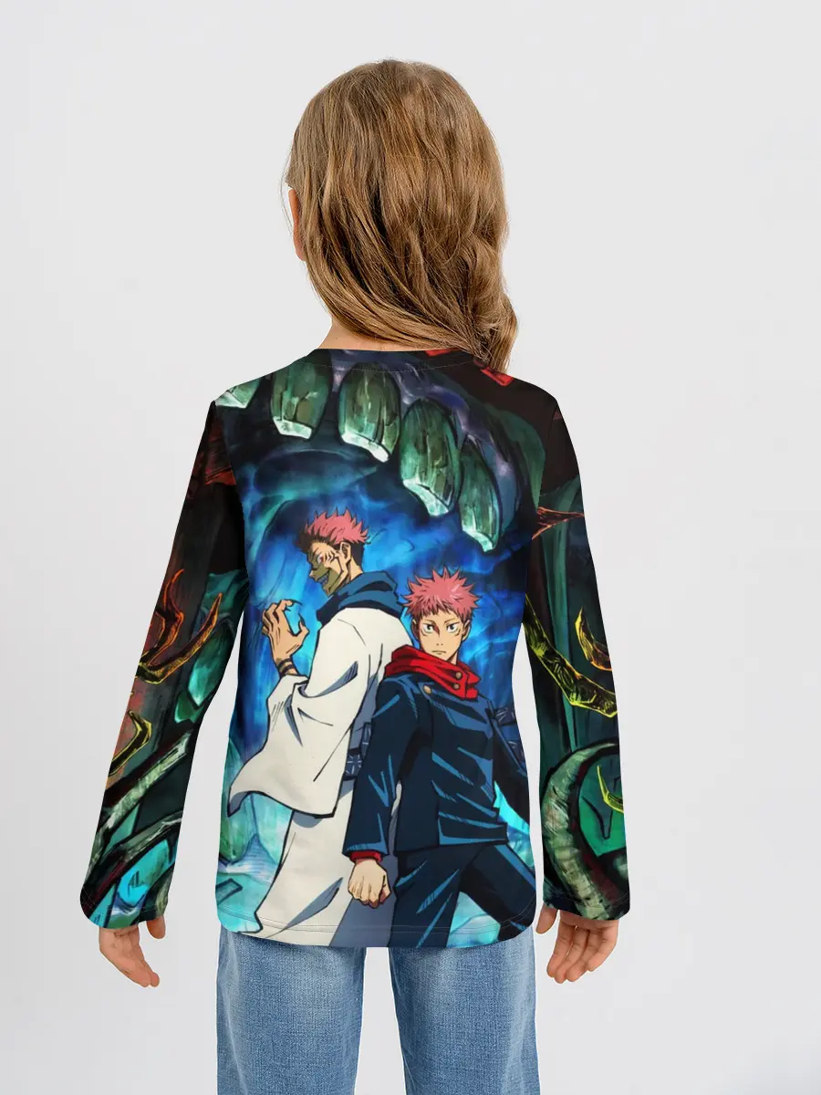 Детский лонгслив / Магическая битва, Итадори и Сукуна