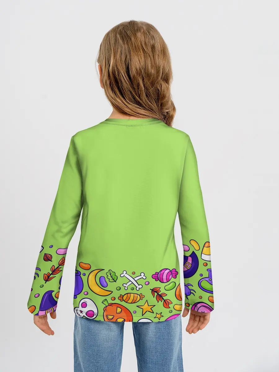 Детский лонгслив / Halloween art