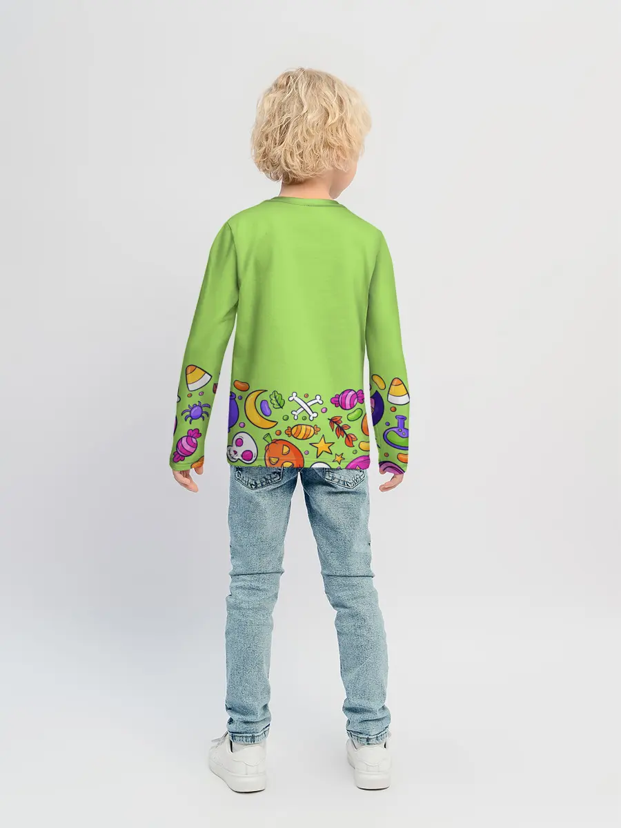 Детский лонгслив / Halloween art