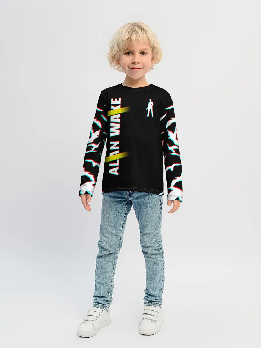 Детский лонгслив / Alan Wake Glitch