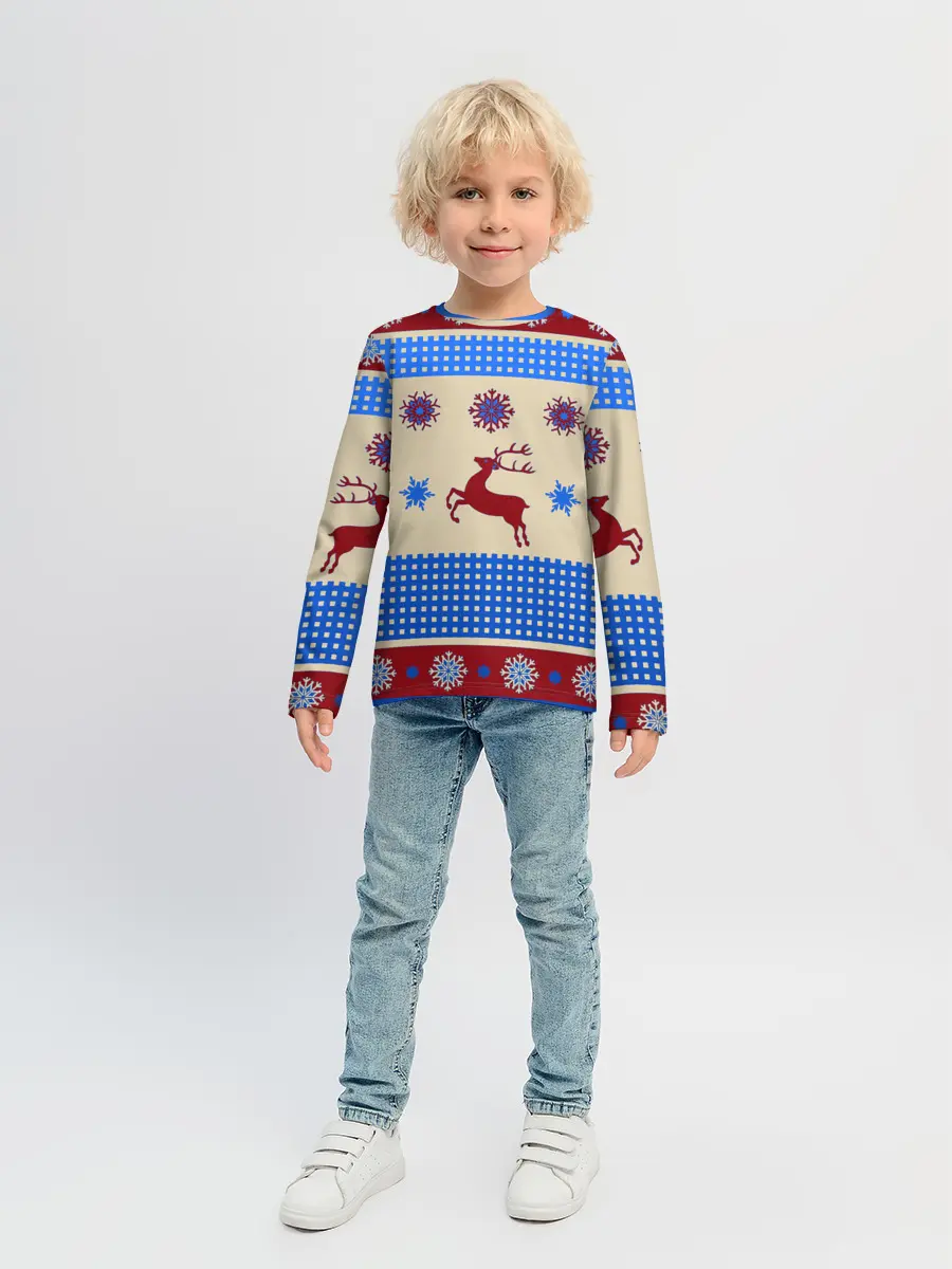 Детский лонгслив / Новогодняя 2022