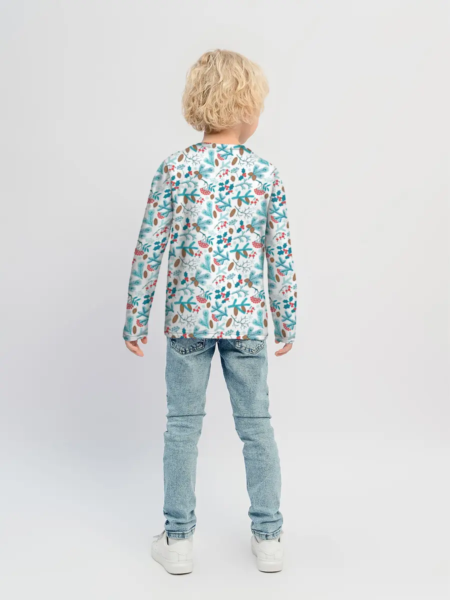 Детский лонгслив / Морозная Зимняя Свежесть