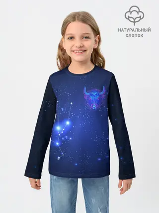Детский лонгслив / Знак зодиака - Телец
