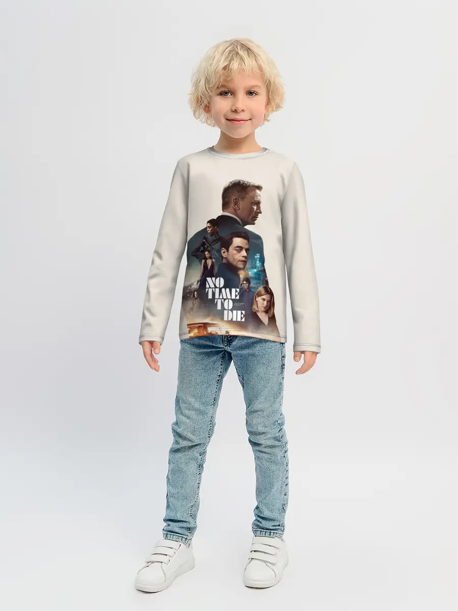 Детский лонгслив / Не Время Умирать Бонд 007