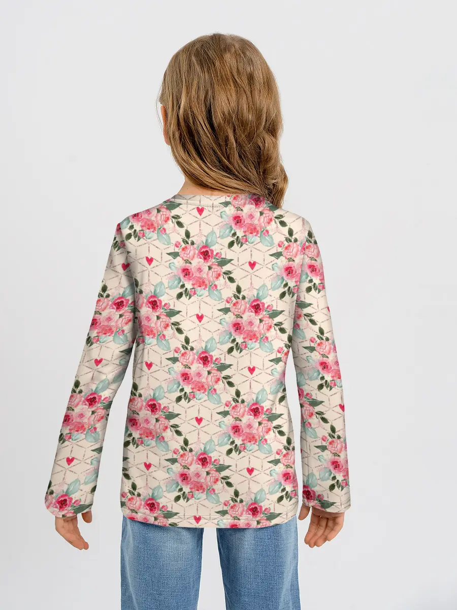 Детский лонгслив / полевые цветочки