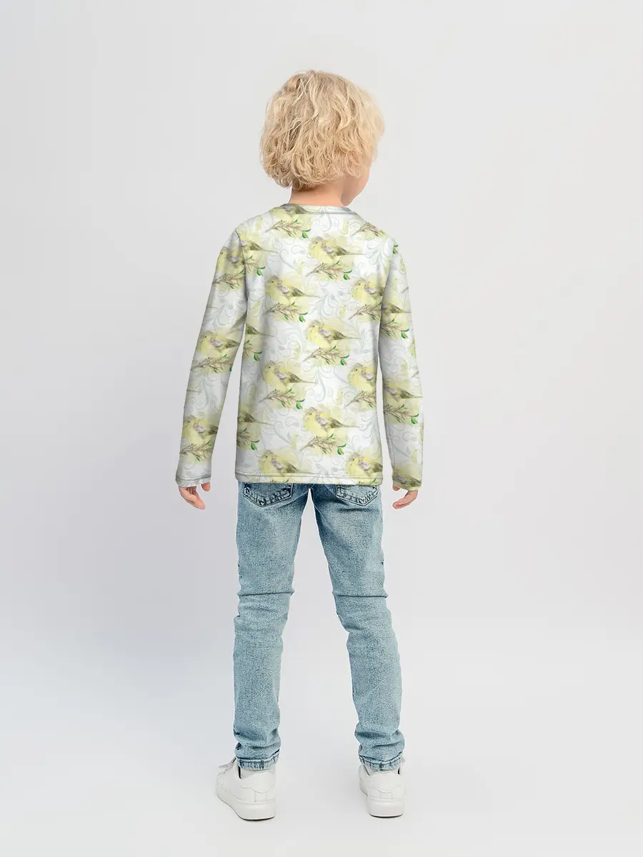 Детский лонгслив / Маленькие птички