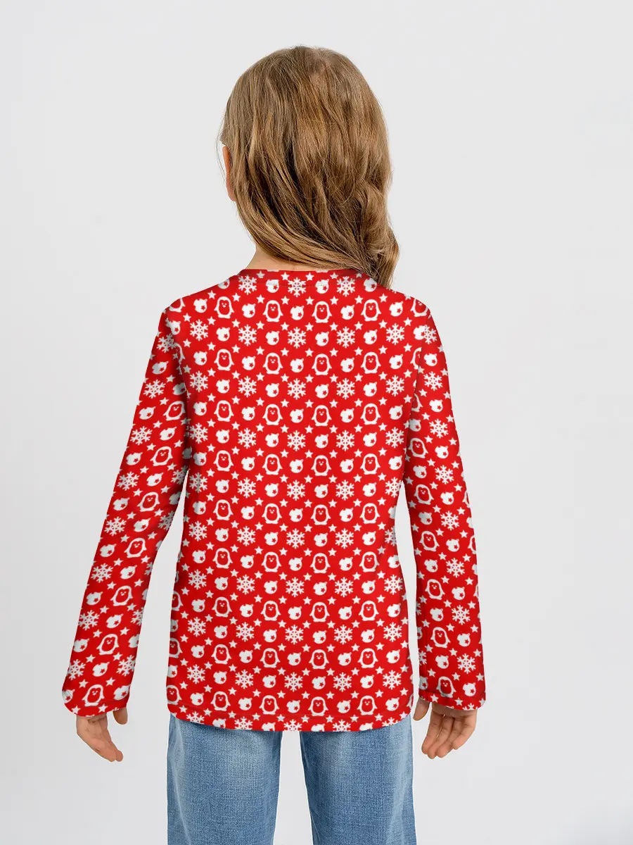 Детский лонгслив / Funny penguins