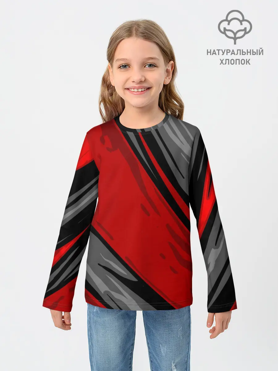 Детский лонгслив / Сиомбиотический стиль