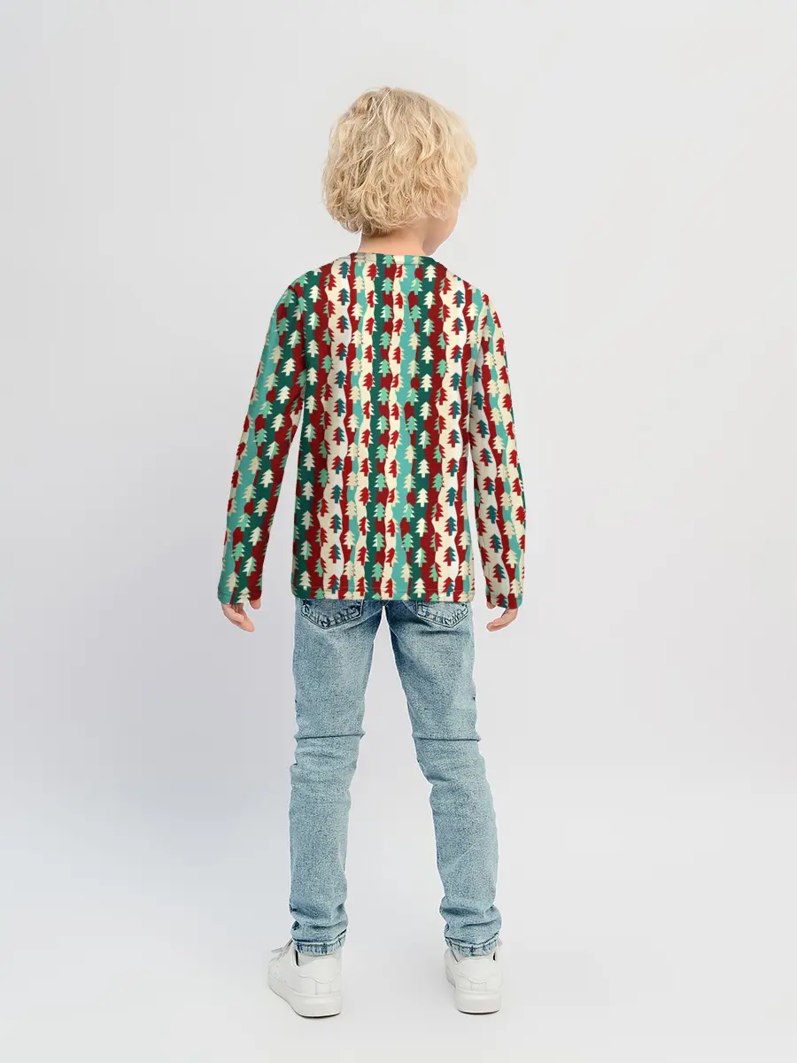 Детский лонгслив / Маленькие Ёлочки