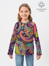 Детский лонгслив / Яркий красочный узор