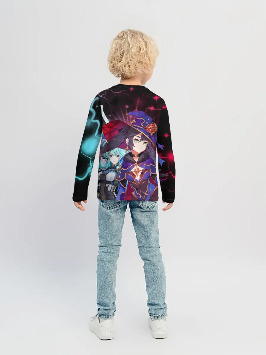 Детский лонгслив / Мона и Эола, Genshin Impact