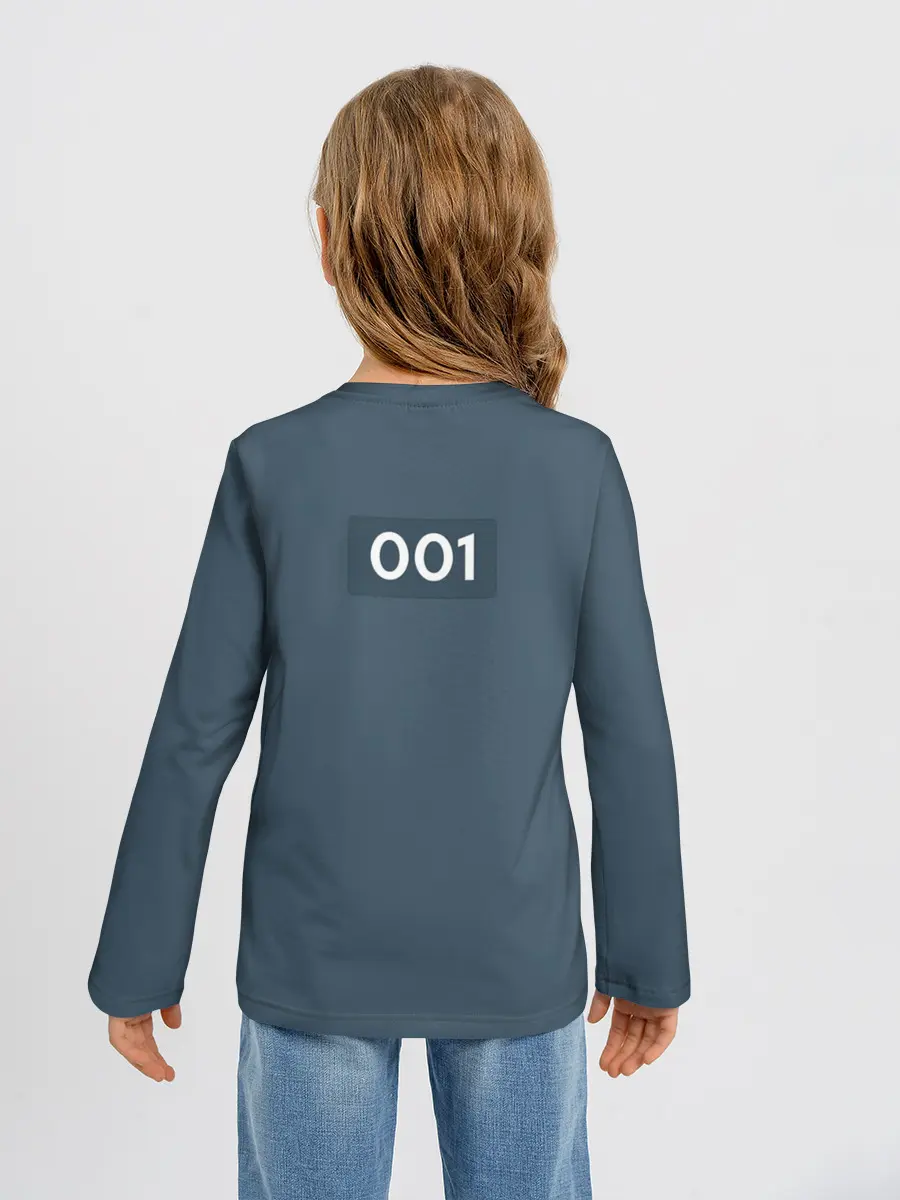 Детский лонгслив / Игра в кальмара | Игрок 001