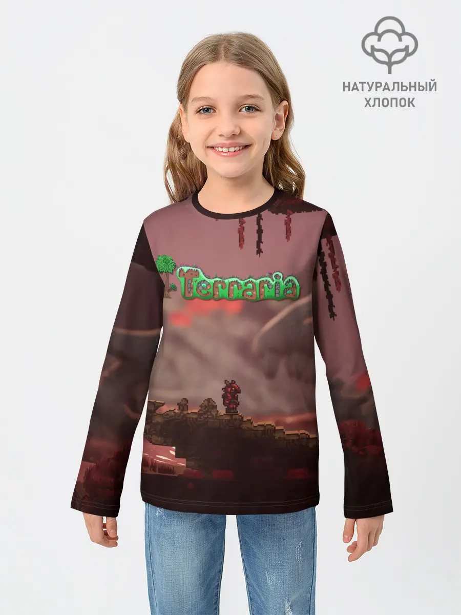 Детский лонгслив / Terraria | Тэррария